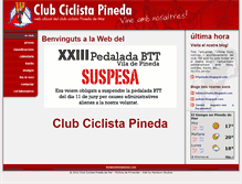 Tablet Screenshot of ciclismepineda.com